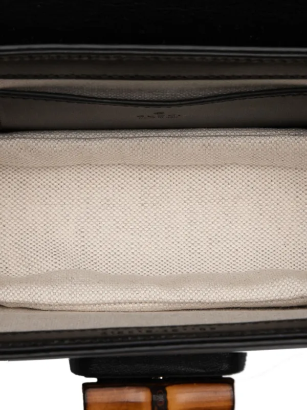 Gucci Pre-Owned 2016-2025 Mini Leather Bamboo 1947 Belt Bag