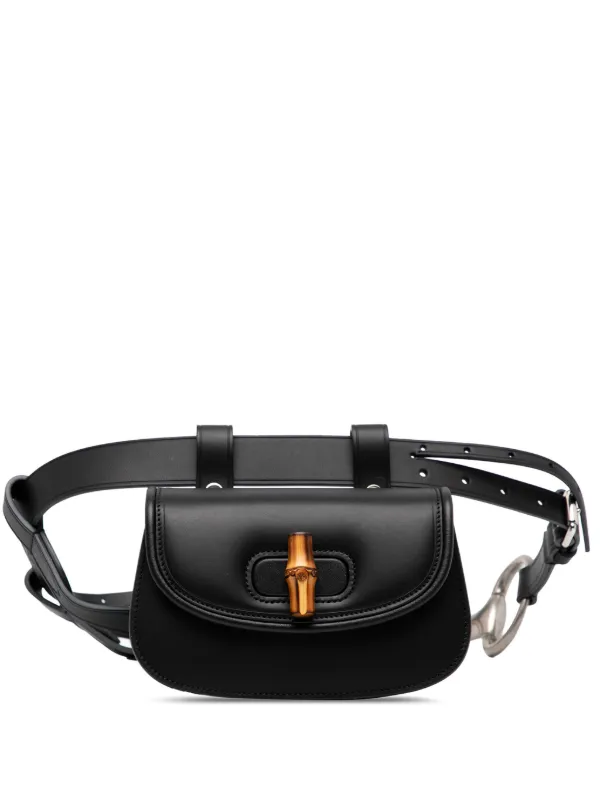 Gucci Pre-Owned 2016-2025 ミニ レザー バンブー 1947 ベルトバッグ