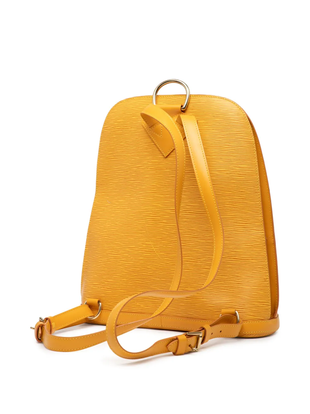 Pre-owned Louis Vuitton 1997 Epi Gobelins Backpack In Yellow
