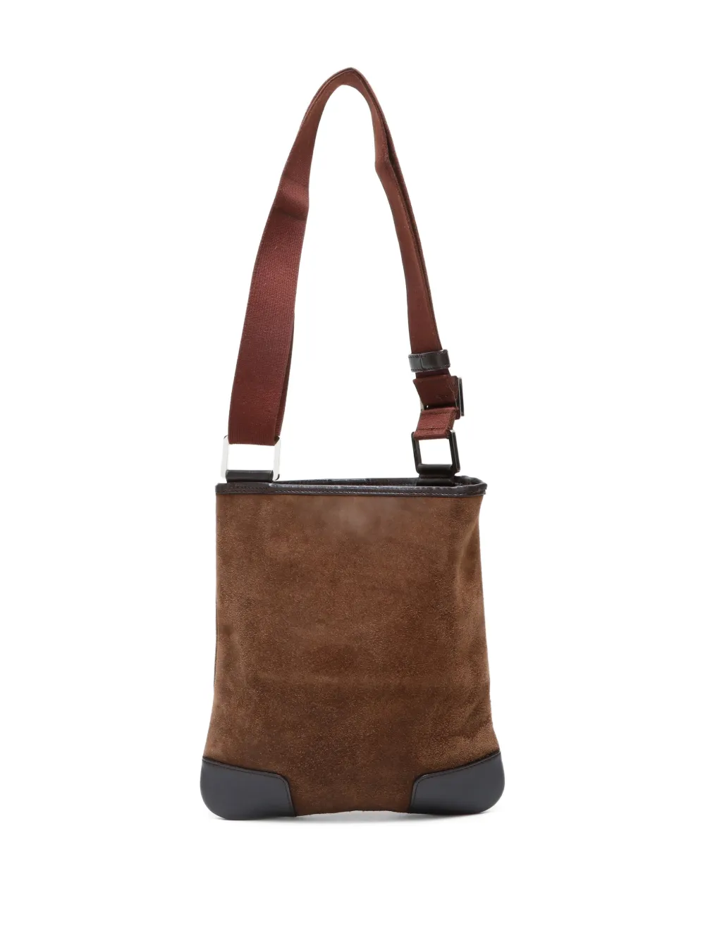 Loewe Pre-Owned 2000s anagram-suede shoulder bag | Pre-Owned | Image 2