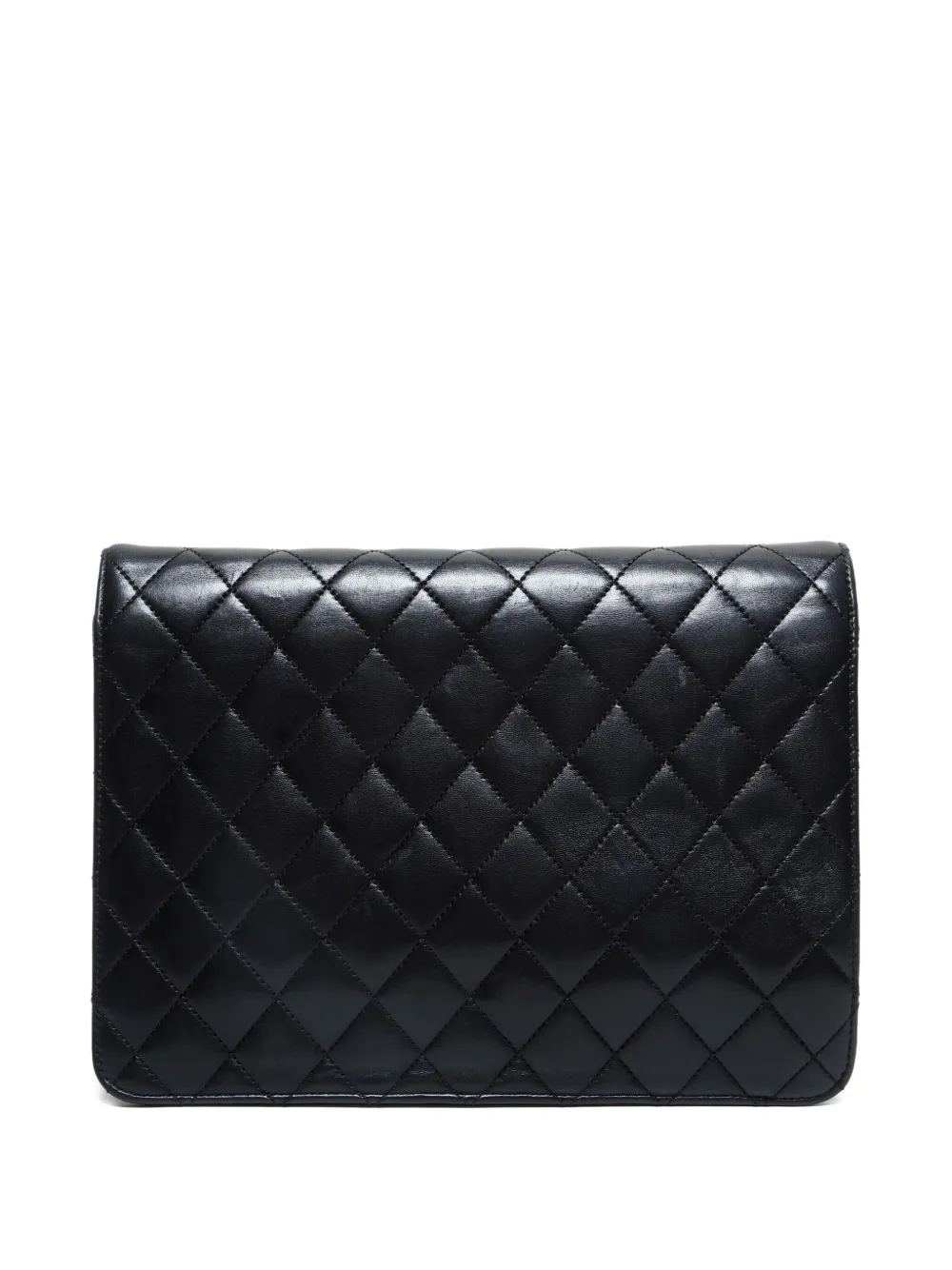 CHANEL Pre-Owned 2010-2011 Half Flap quilted-chain shoulder bag - Zwart