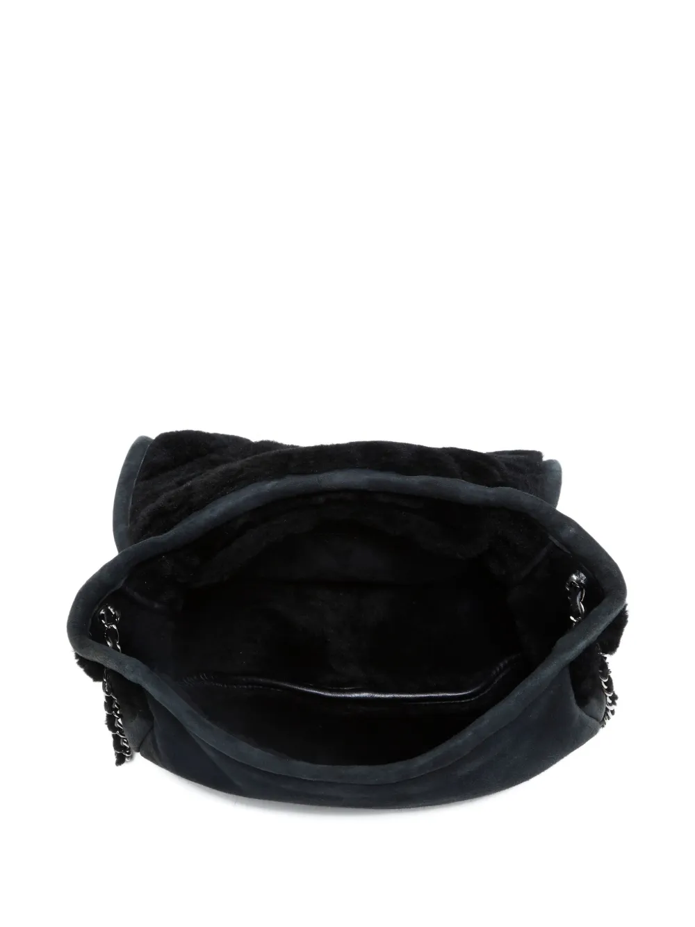 Pre-owned Chanel 2004-2005 Mouton 2.55 Suede-flap Shoulder Bag In Gray