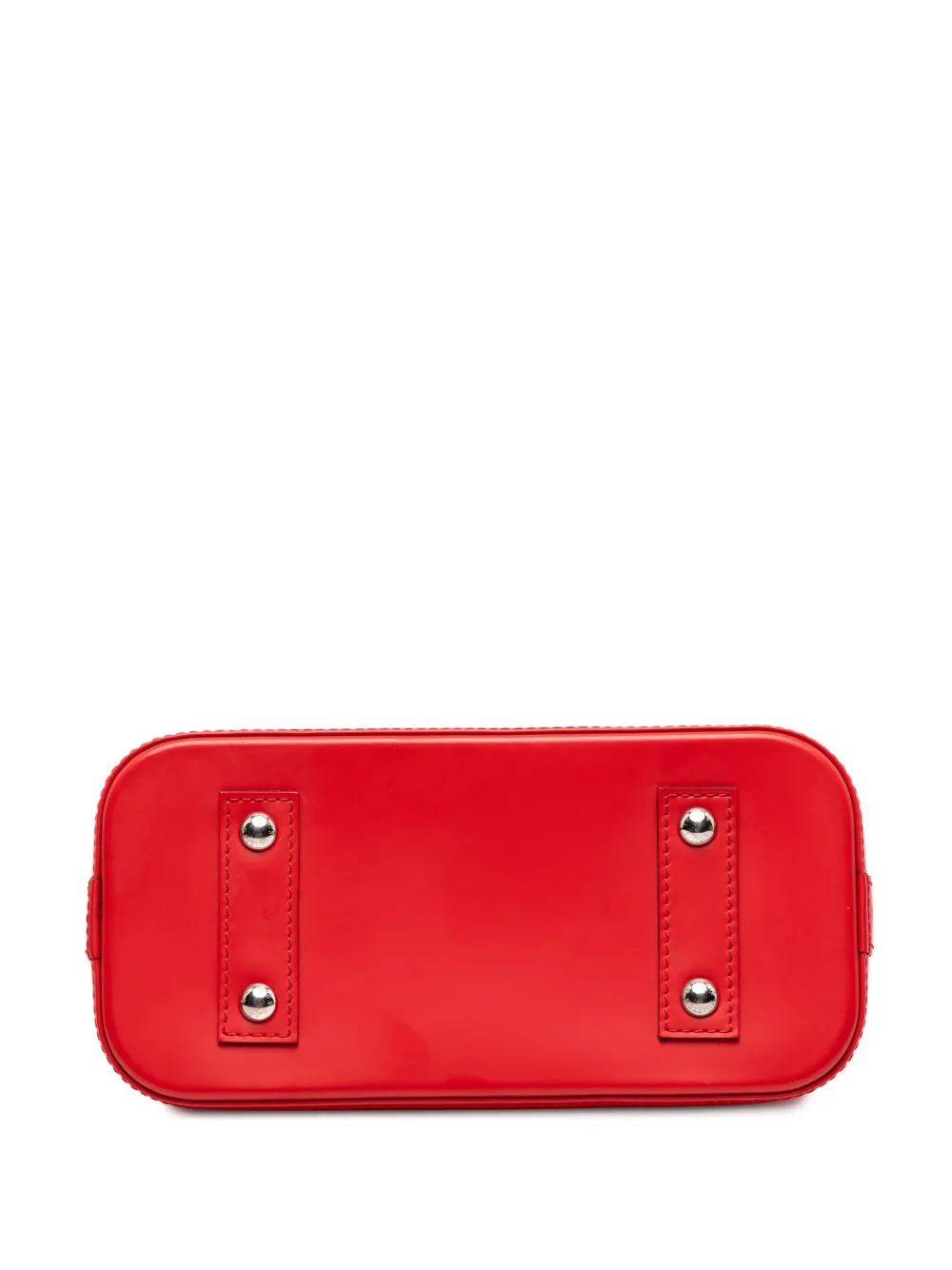Pre-owned Louis Vuitton 2015 Epi Alma Bb Satchel In Red