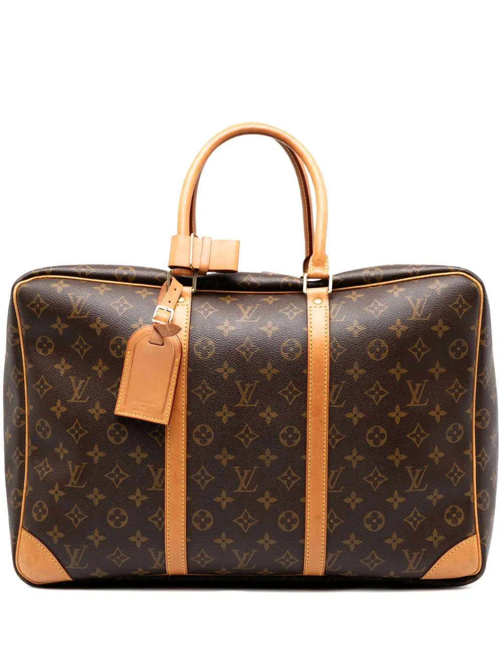 Pre-owned Louis Vuitton 2001 Monogram Sirius 45 Travel Bag In Brown