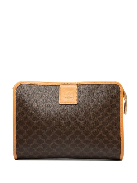 Celine Pre-Owned 2014 Macadam Coated Canvas clutch bag