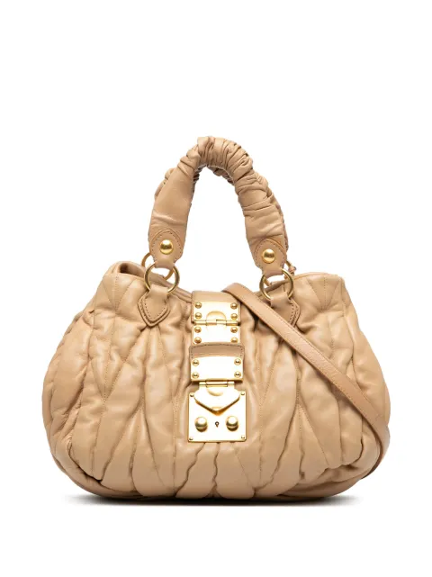 Miu Miu Pre-Owned sac à bandoulière Matelasse Nappa Coffer (2010)