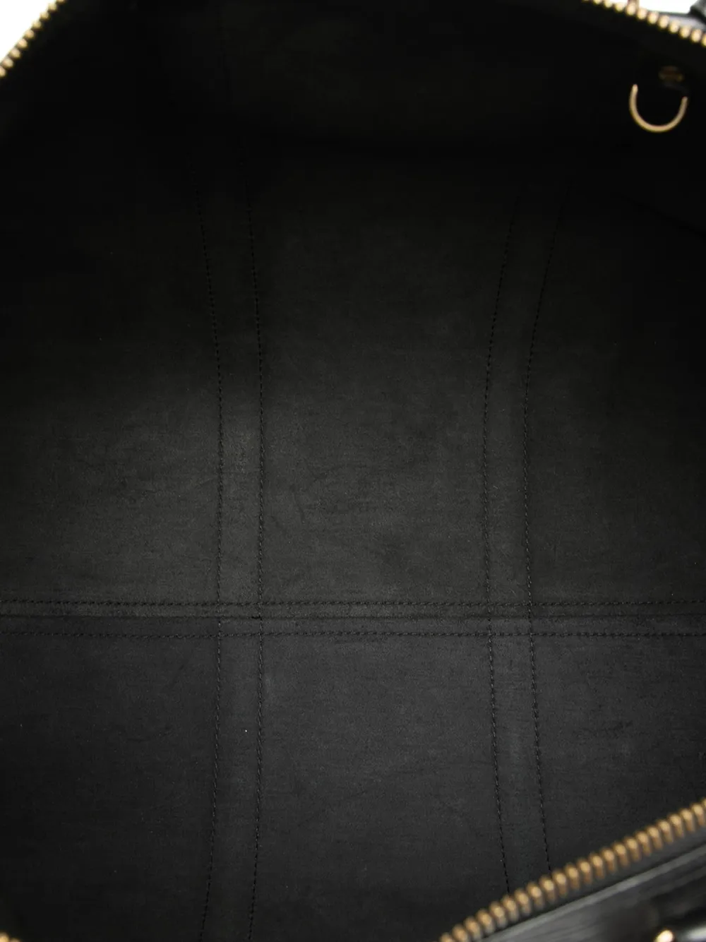 Pre-owned Louis Vuitton 1993 Epi Keepall 50 Travel Bag In Black