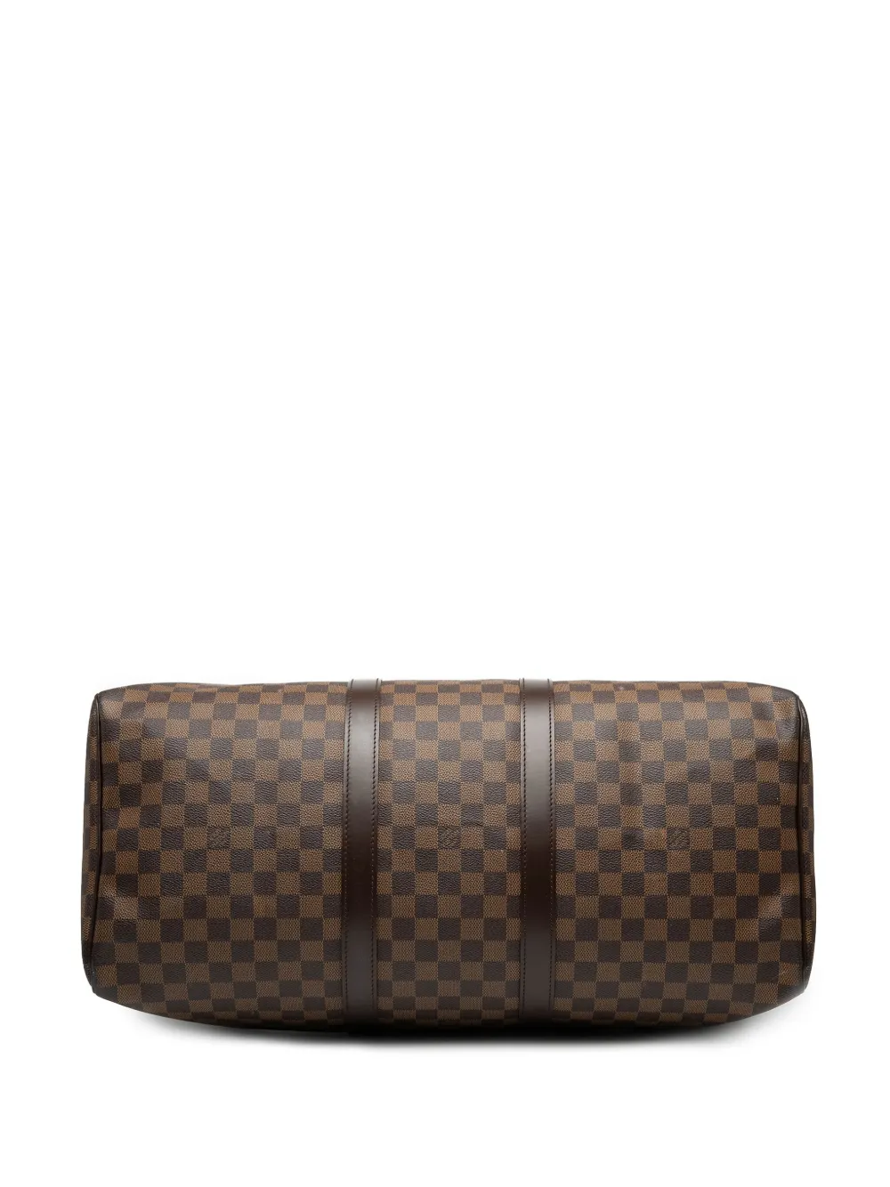 Pre-owned Louis Vuitton 2006 Damier Ebene Keepall 50 Travel Bag In Brown