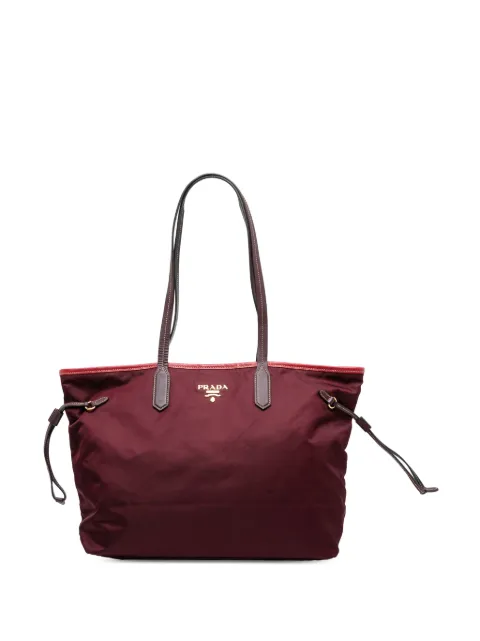 Prada Pre-Owned 2010-2025 Saffiano Trimmed Tessuto tote bag
