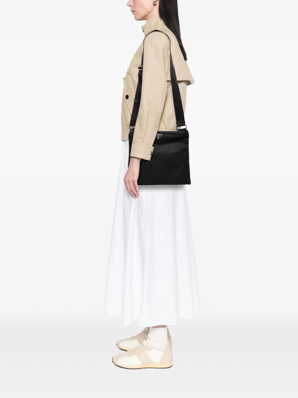 Prada Pre-Owned Borsa a tracolla in tessuto con zip 2013-2025 | Pre-owned | Image 2