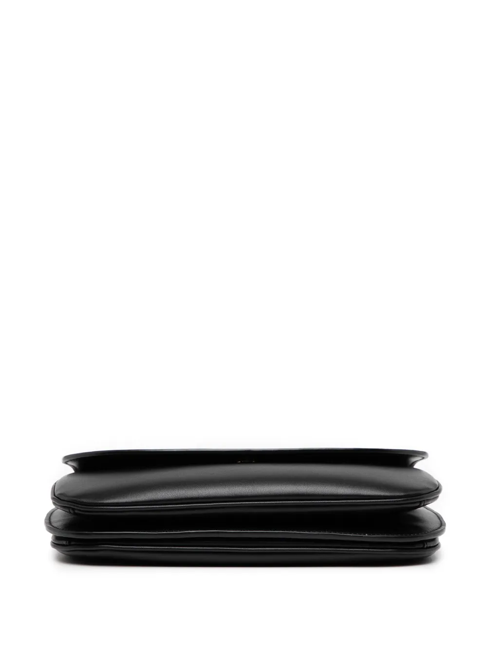 Pre-owned Saint Laurent 2022 Medium Smooth Calfskin Charlie Crossbody Bag In Black