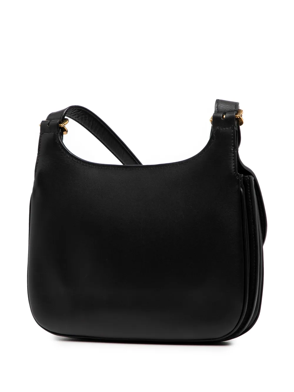 Pre-owned Saint Laurent 2022 Medium Smooth Calfskin Charlie Crossbody Bag In Black