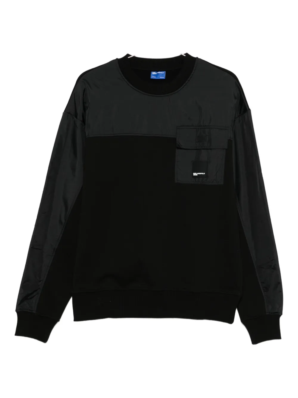 Karl Lagerfeld Jeans sweat à design superposé | noir | Image 1