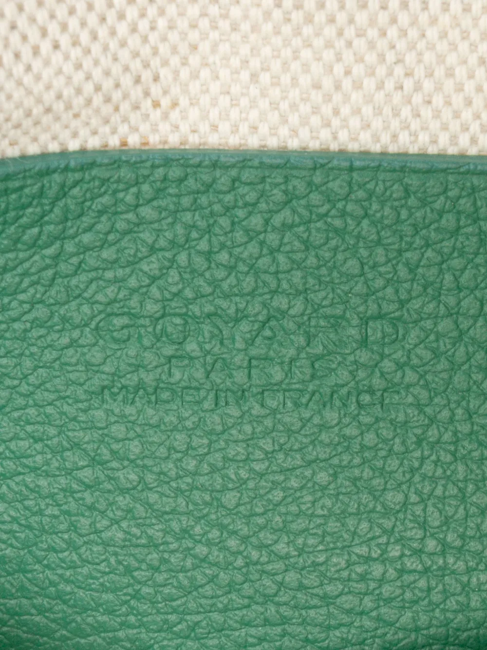 Pre-owned Goyard 2023 Ine Plumet Pocket Wallet Crossbody Bag In Green