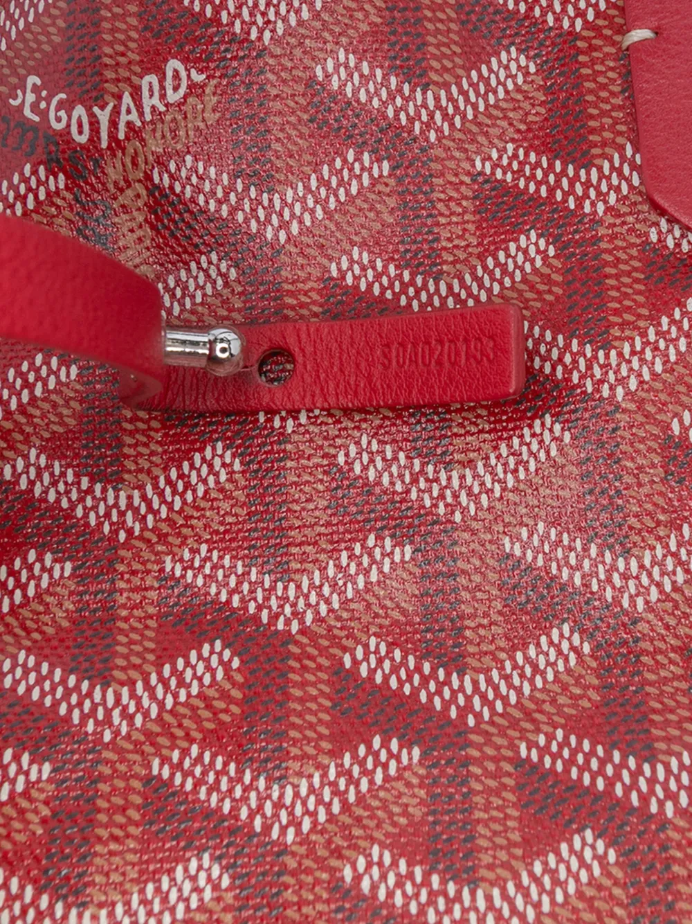 Pre-owned Goyard 2019 Ine Saint Louis Pm Tote Bag In Red