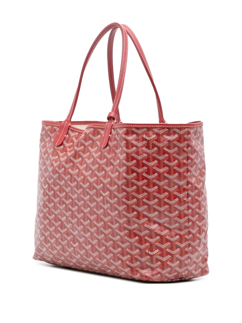 Pre-owned Goyard 2019 Ine Saint Louis Pm Tote Bag In Red