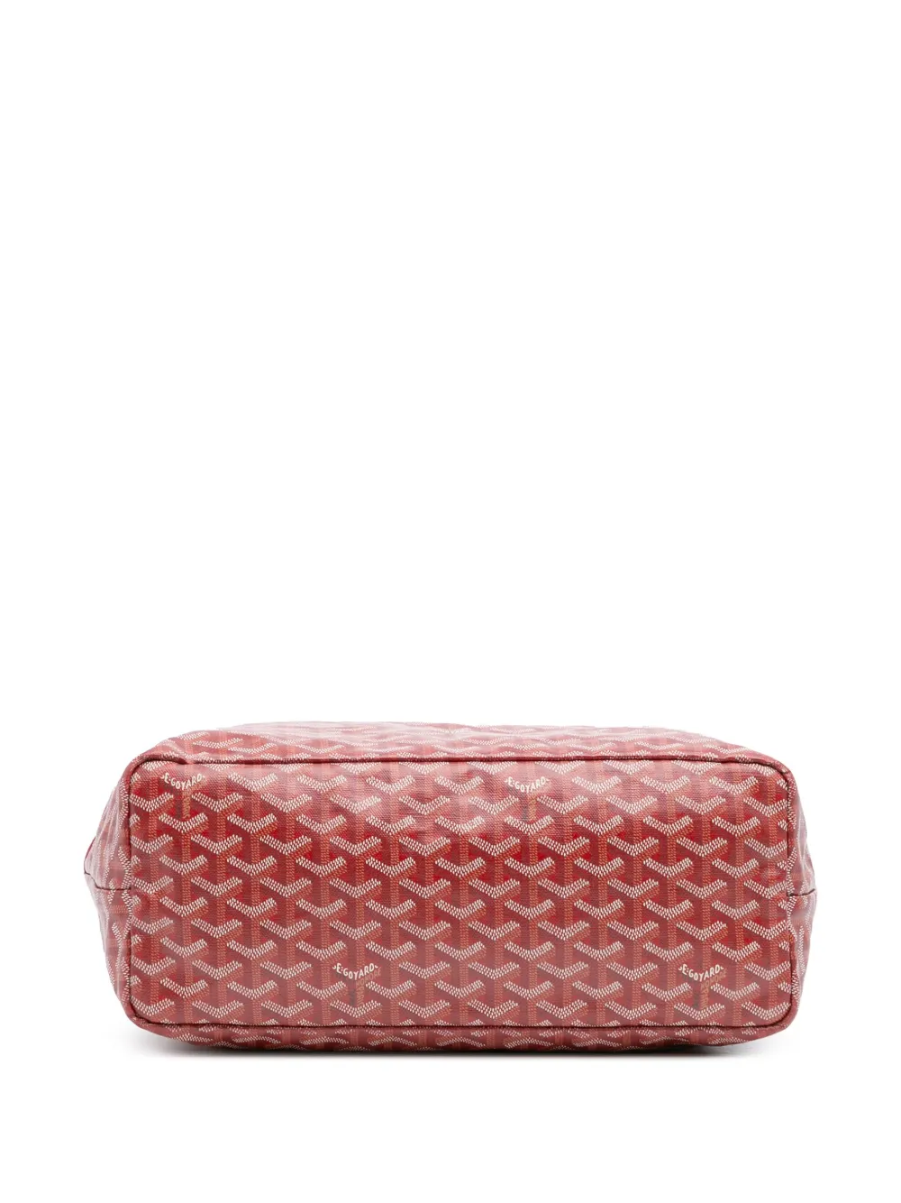 Pre-owned Goyard 2019 Ine Saint Louis Pm Tote Bag In Red
