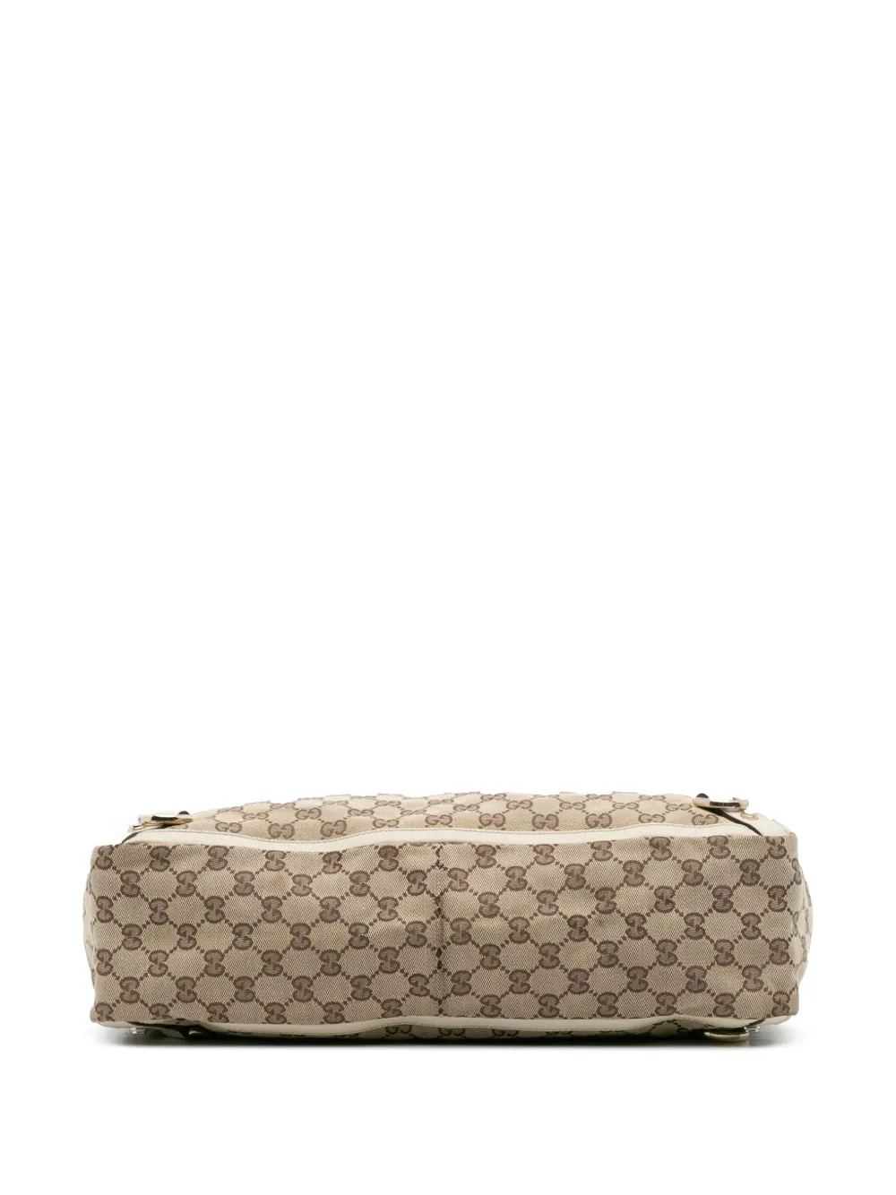 Pre-owned Gucci 2000-2015 Gg Canvas Abbey D Ring Tote Bag In Brown