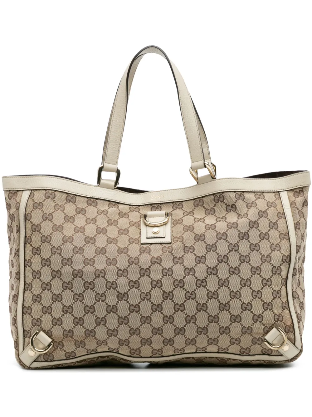 Gucci Pre-Owned 2000-2015 GGキャンバス アビー Dリング トートバッグ - ブラウン