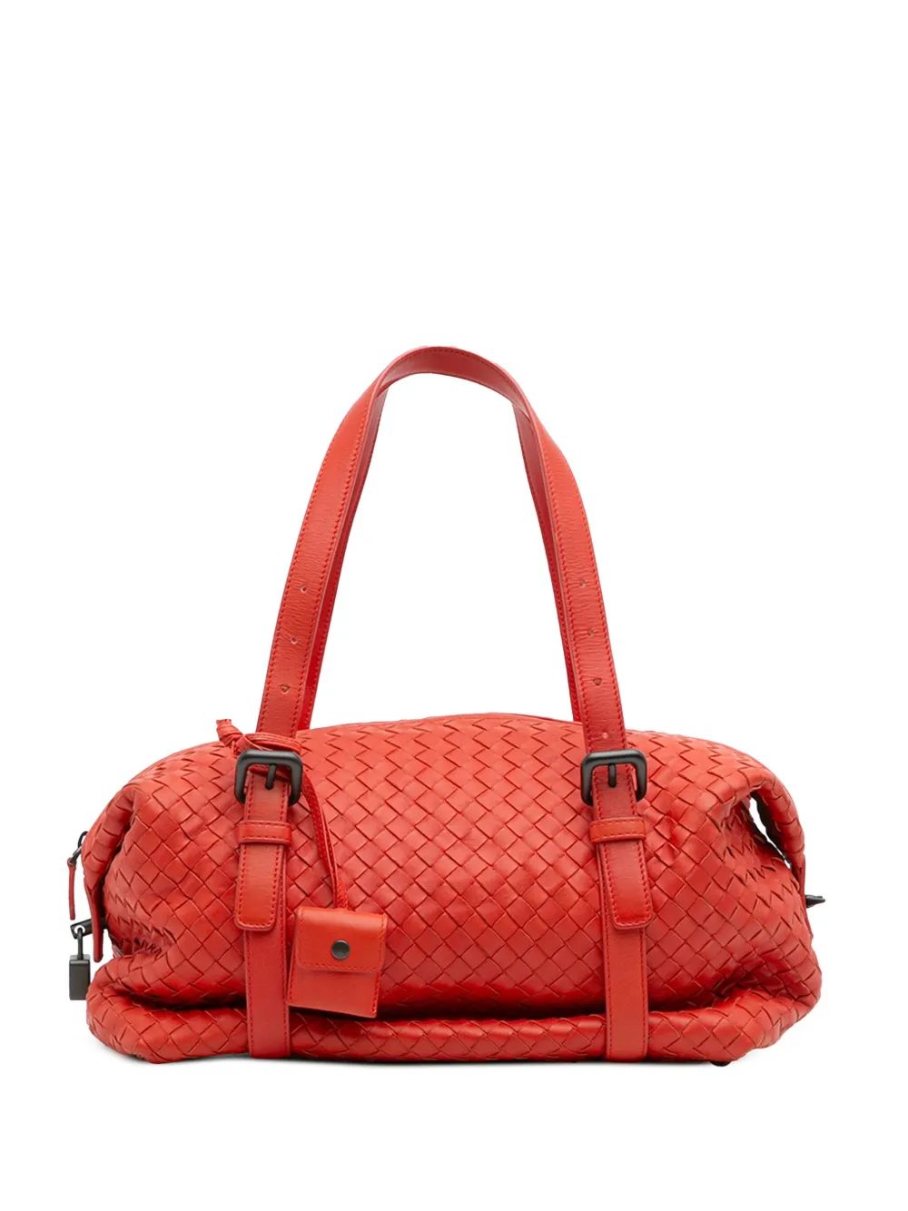 Bottega Veneta Pre-Owned 2012-2025 Nappa Intrecciato Montaigne shoulder bag - Rosso