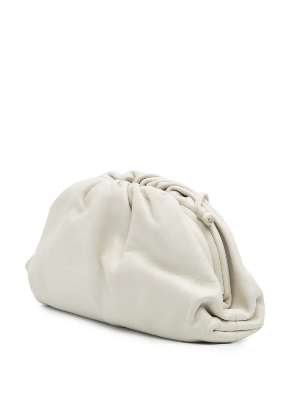 Pre-owned Bottega Veneta 2012-2025 Lambskin The Mini Pouch Crossbody Bag In White
