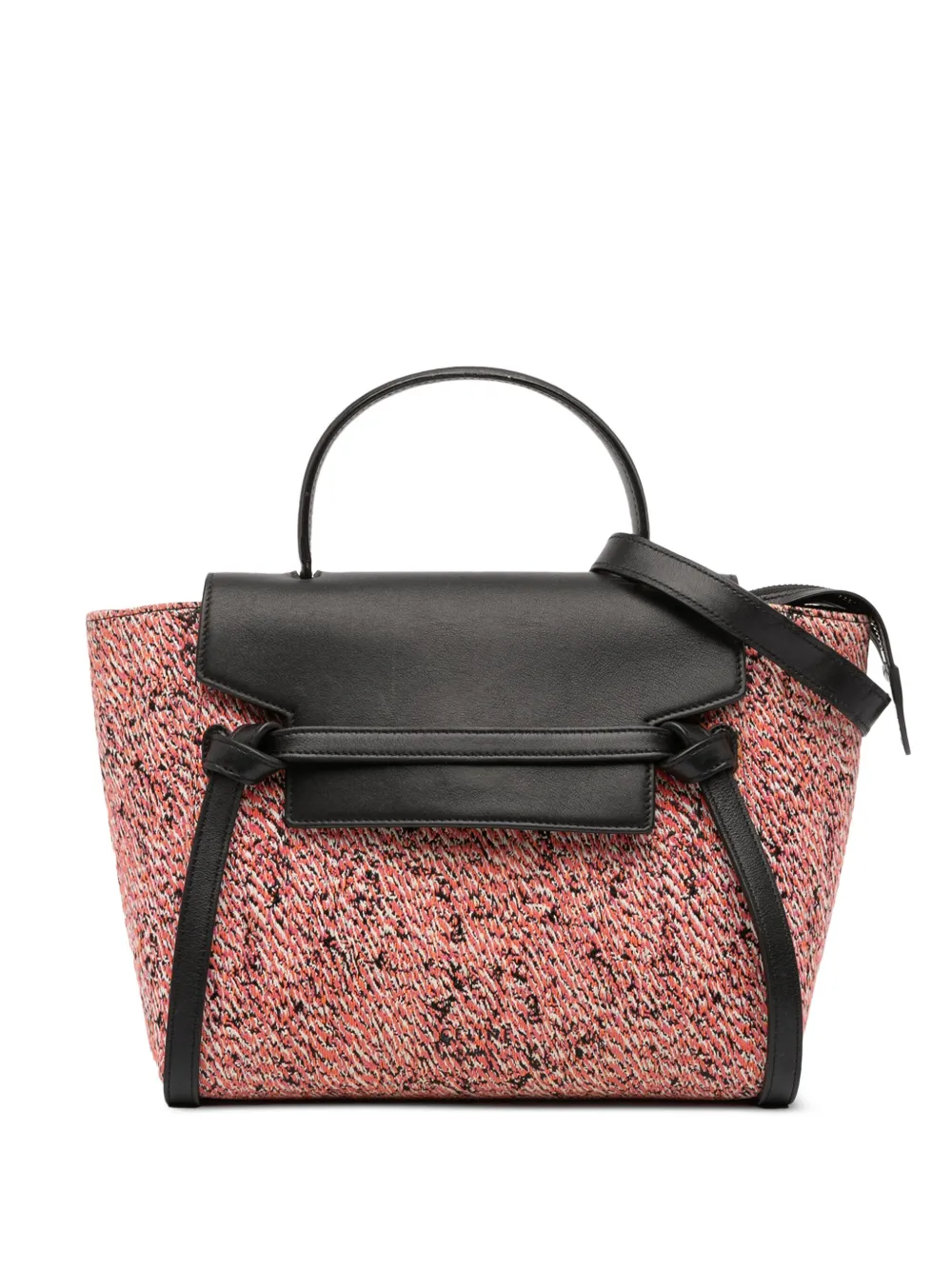Celine Pre-Owned 2017 Micro Tweed Belt satchel | Pink | Image 1