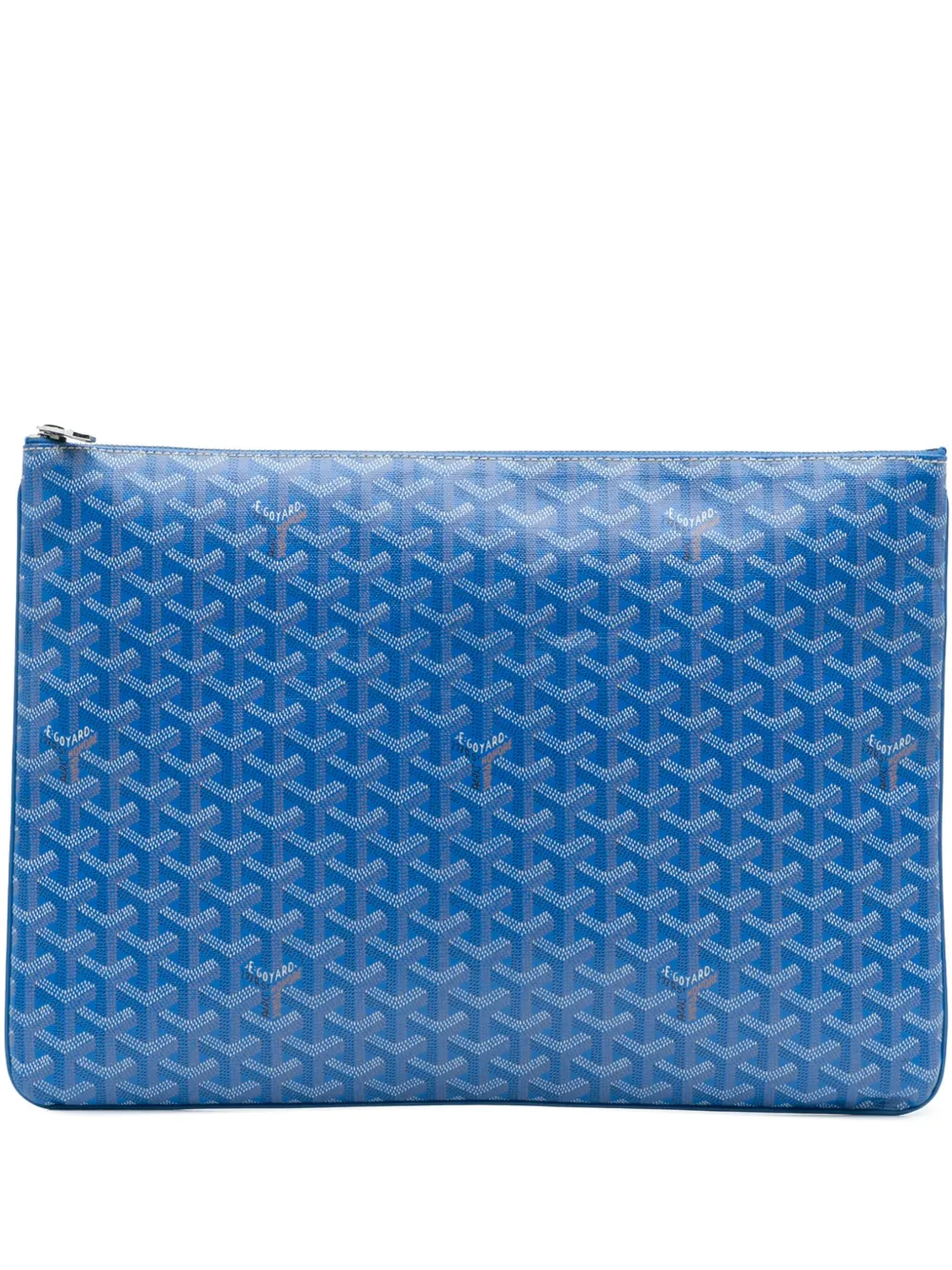 Pre-owned Goyard 2015 Ine Senat Gm Clutch Bag In Blue