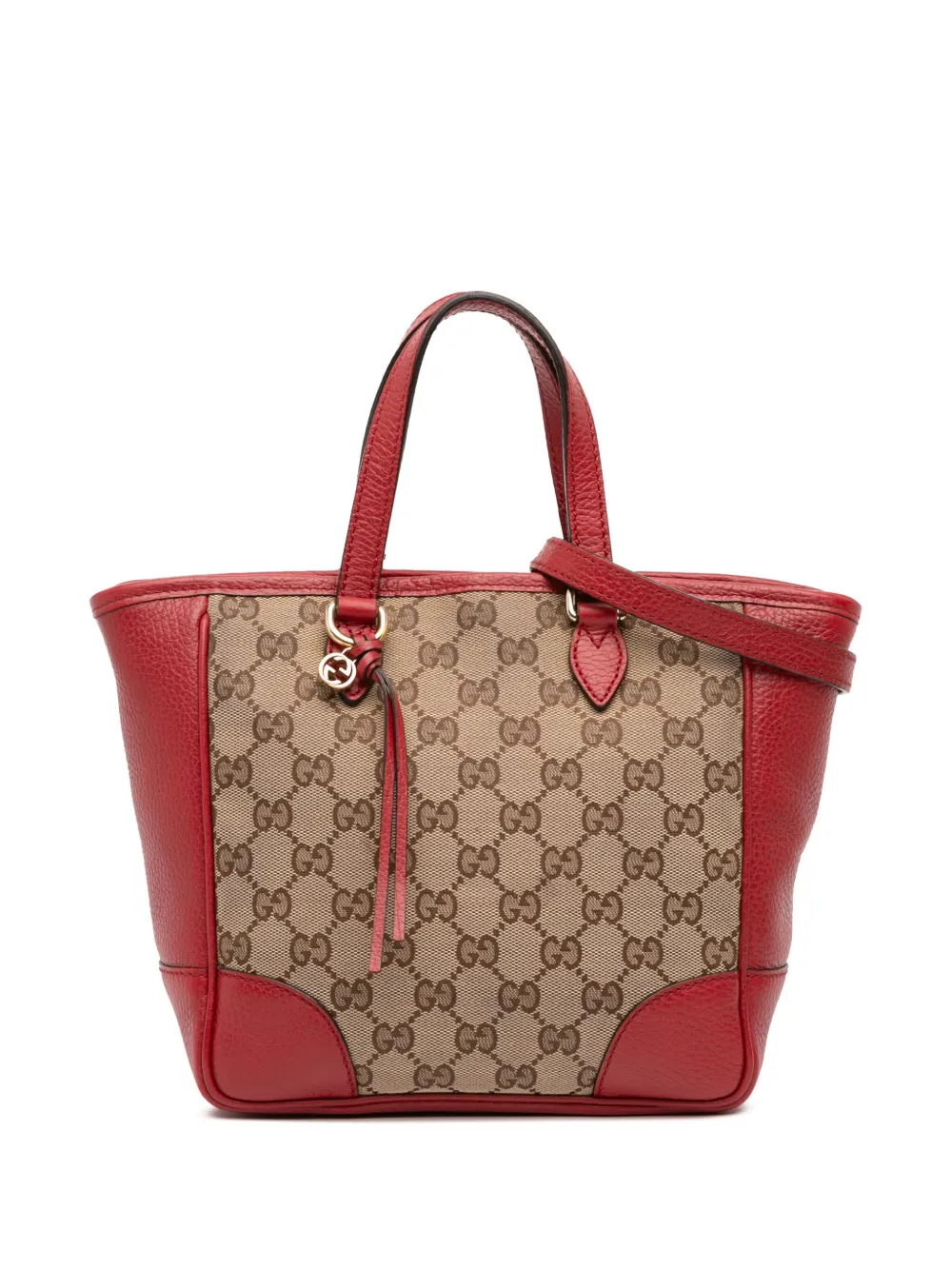 Gucci Pre-Owned 2016-2025 スモール GGキャンバス ブリー サッチェルバッグ - ブラウン