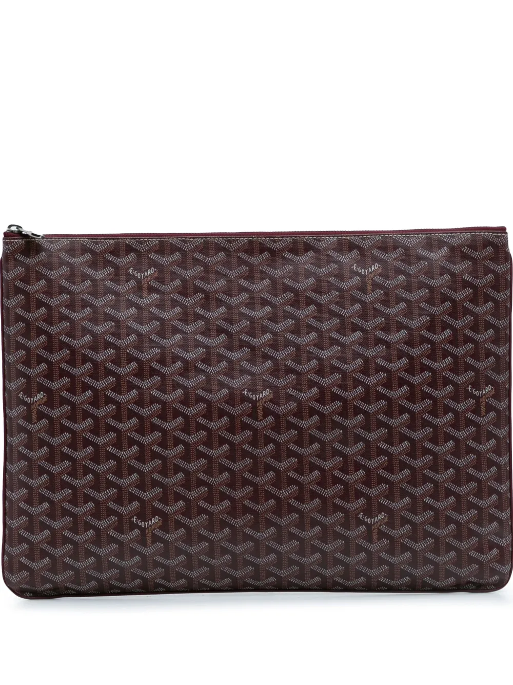 Pre-owned Goyard 2015 Ine Senat Gm Clutch Bag In Red
