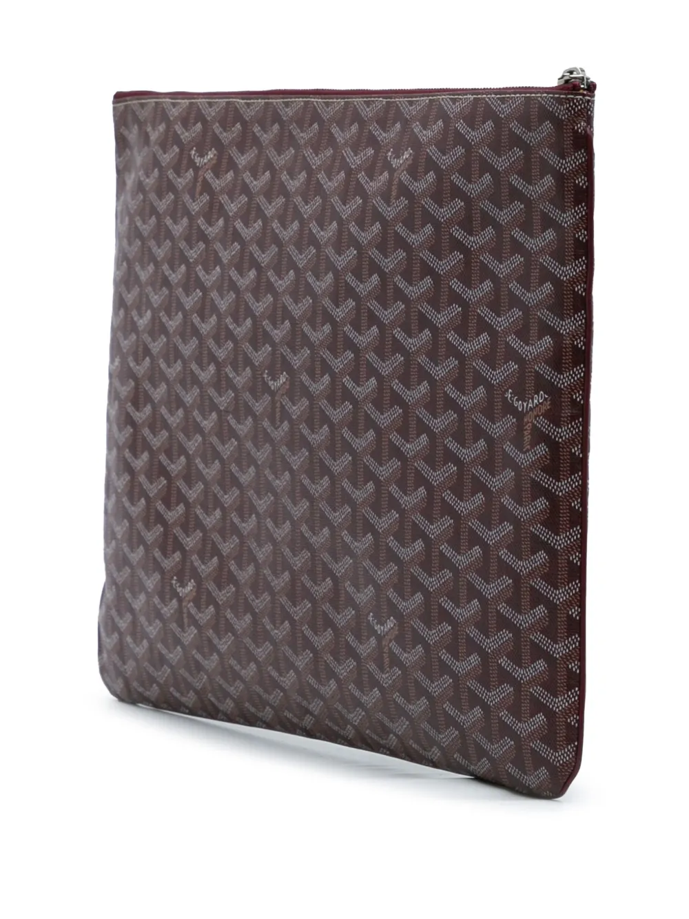 Pre-owned Goyard 2015 Ine Senat Gm Clutch Bag In Red