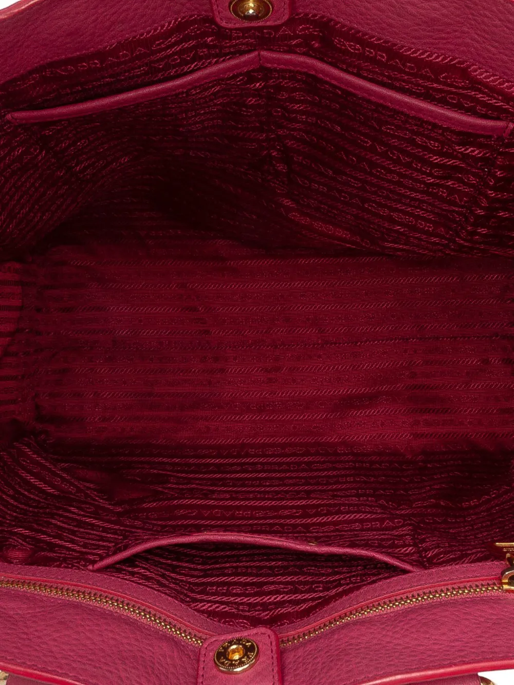 Pre-owned Prada 2010-2025 Vitello Daino Open Convertible Tote Satchel In Pink