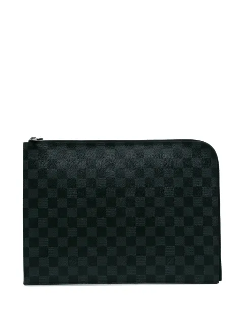 Louis Vuitton Pre-Owned 2016 Damier Graphite Pochette Jour GM clutch bag