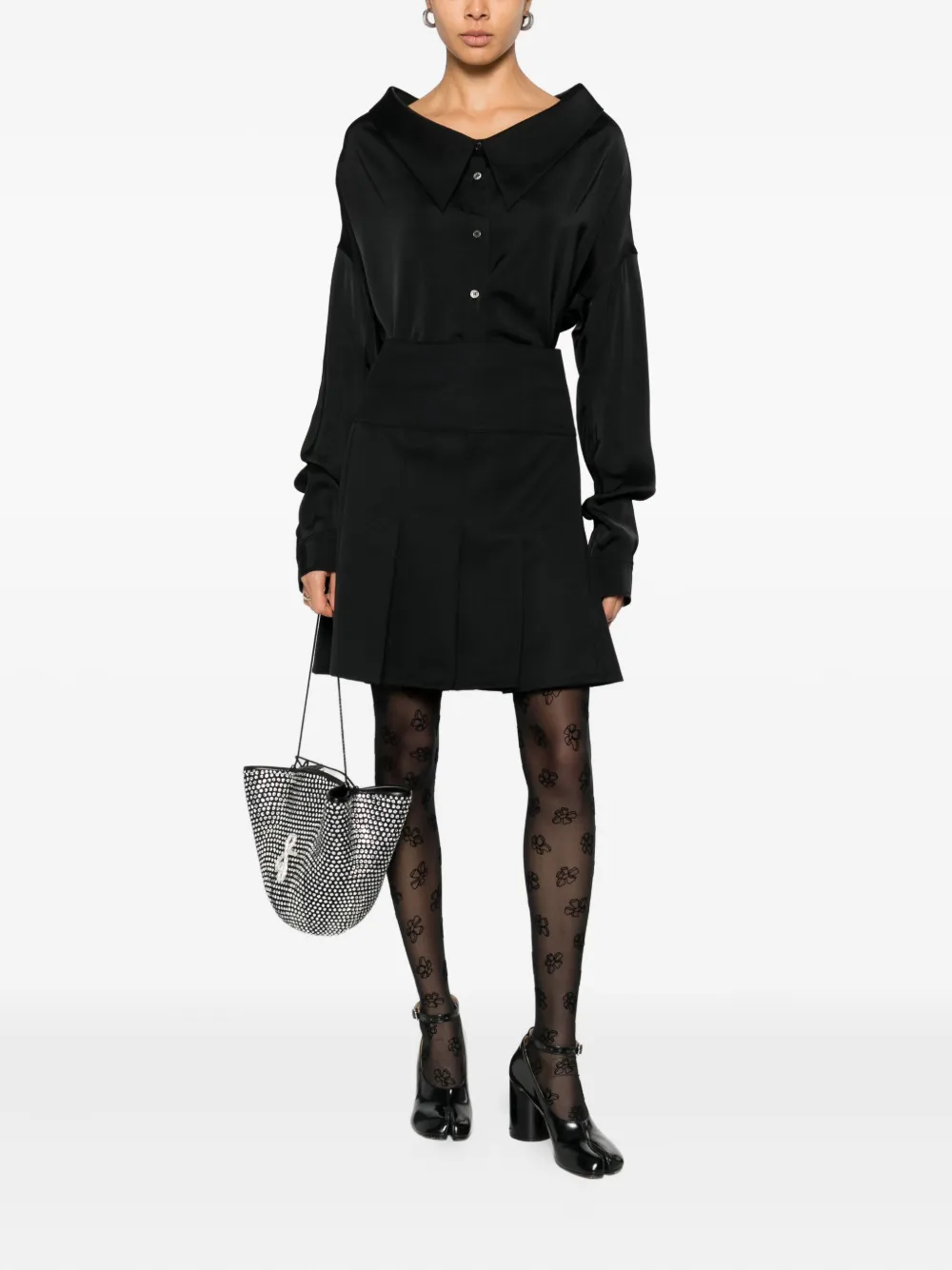 Viktor & Rolf Satijnen blouse Zwart