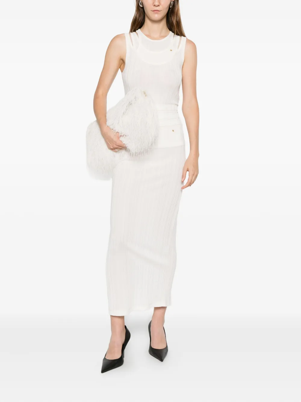 Viktor & Rolf Gelaagde midi-rok Beige