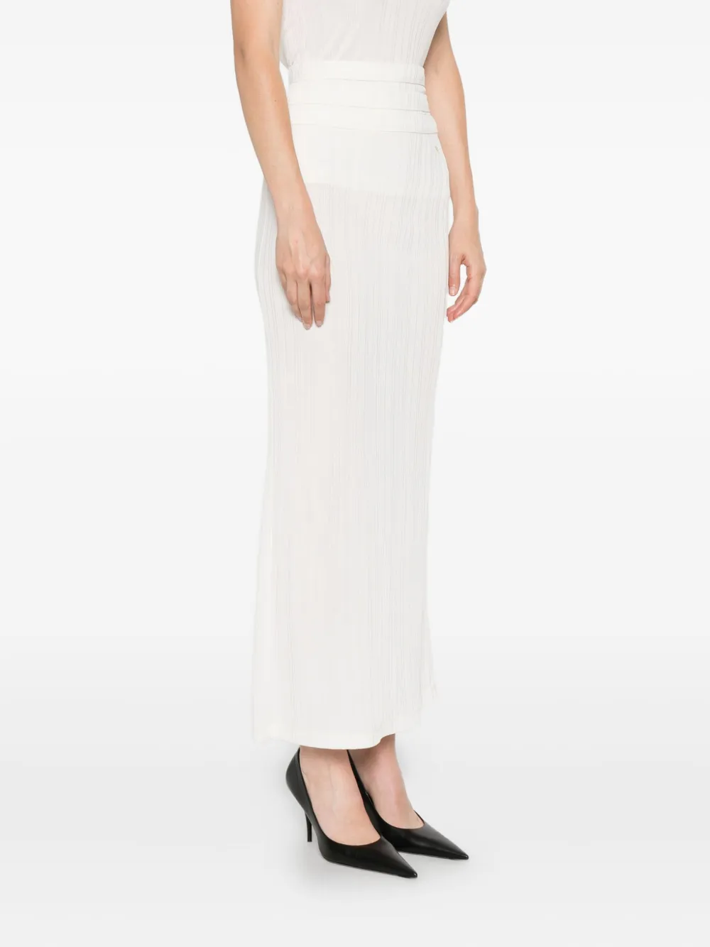 Viktor & Rolf Gelaagde midi-rok Beige