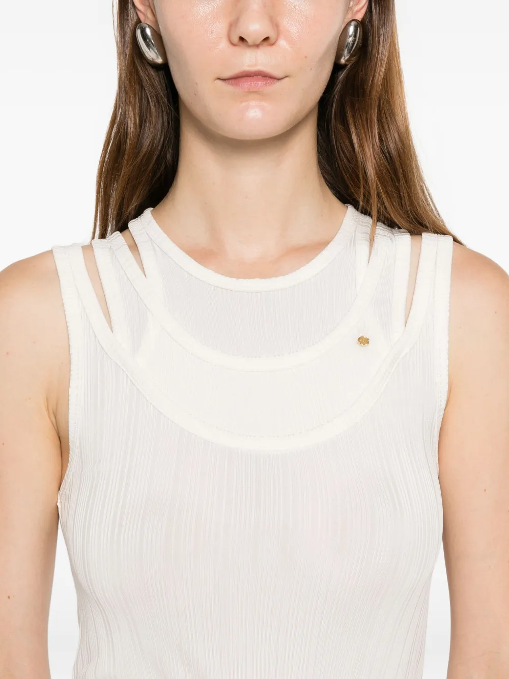 Viktor & Rolf Gelaagde tanktop Beige