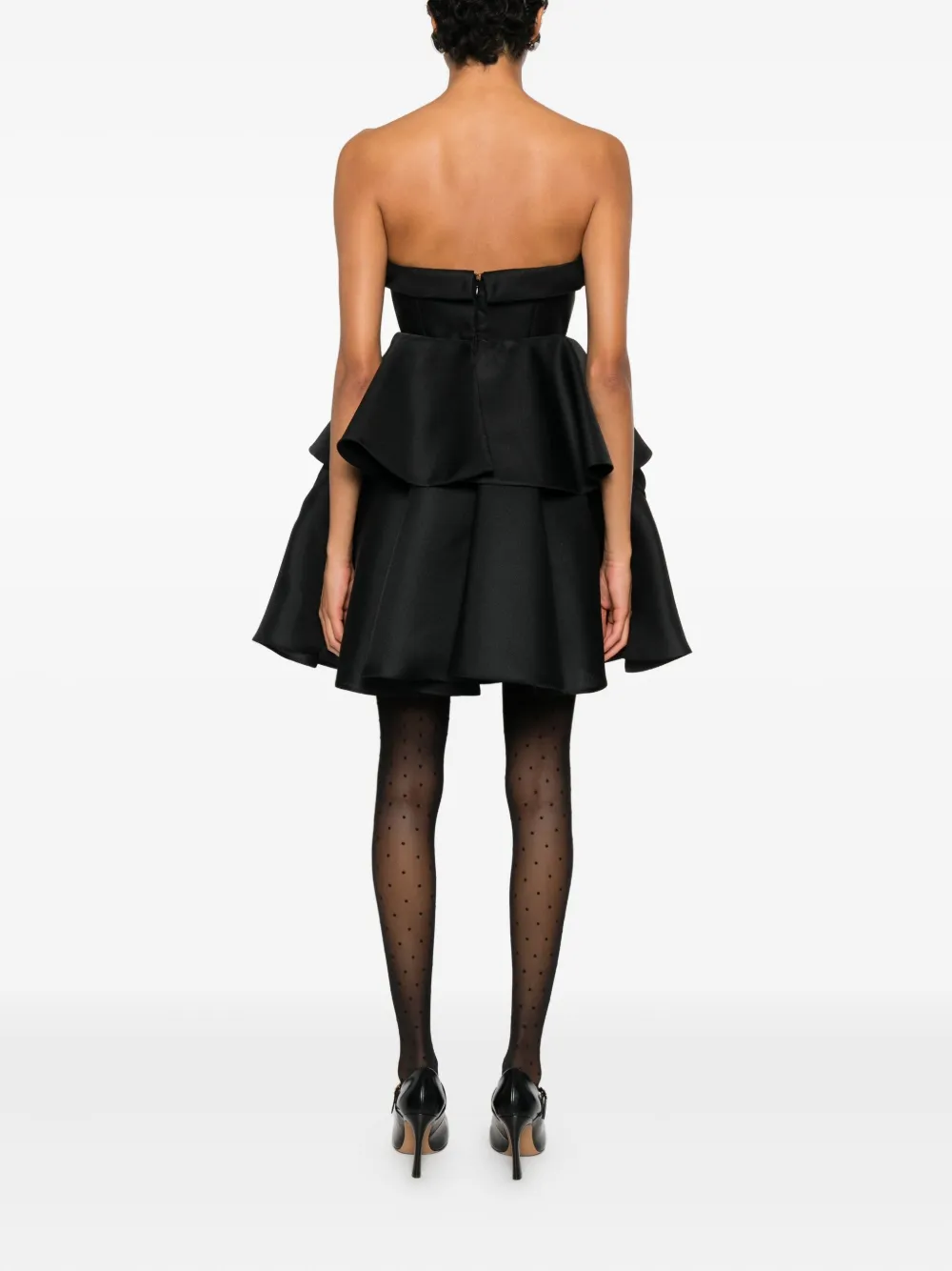 Viktor & Rolf Gedrapeerde cocktailjurk Zwart