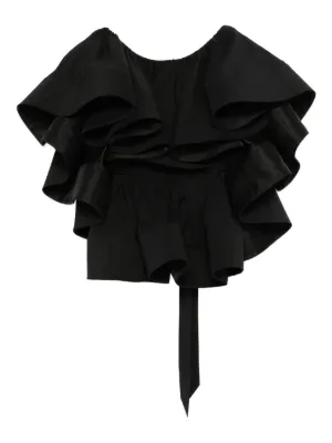 Alexander McQueen Asymmetric Tank Top | Black | FARFETCH JO