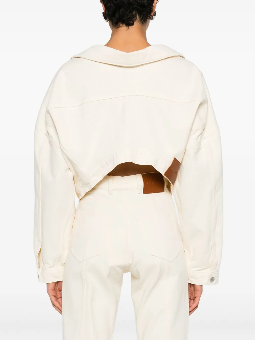 Viktor & Rolf Spijkerjack met knoop Beige