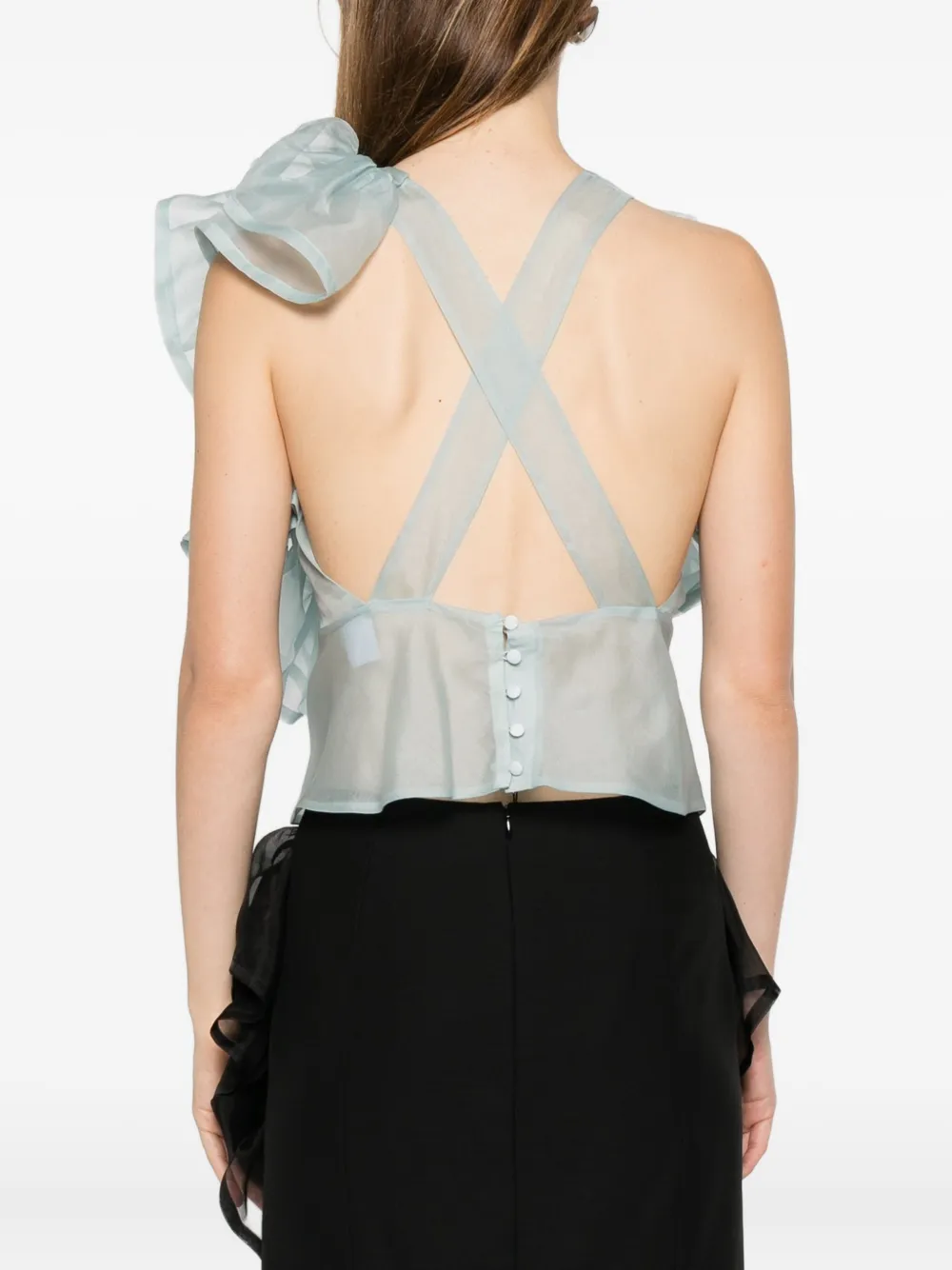 Viktor & Rolf Volant top Blauw