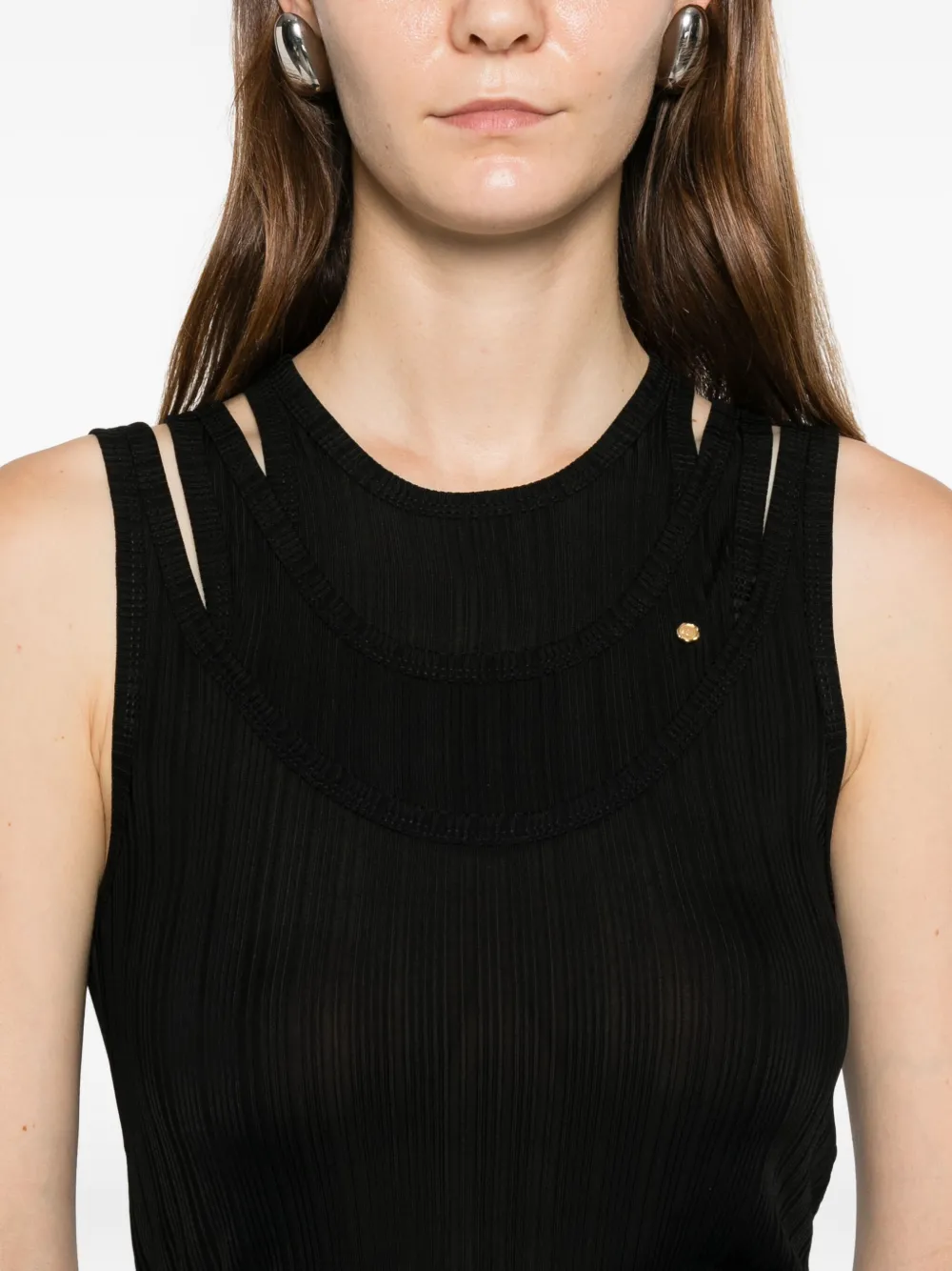 Viktor & Rolf Uitgesneden tanktop Zwart