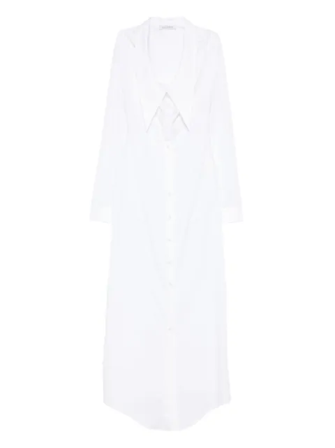 Viktor & Rolf skjortekjole med dragedetalje i halsen