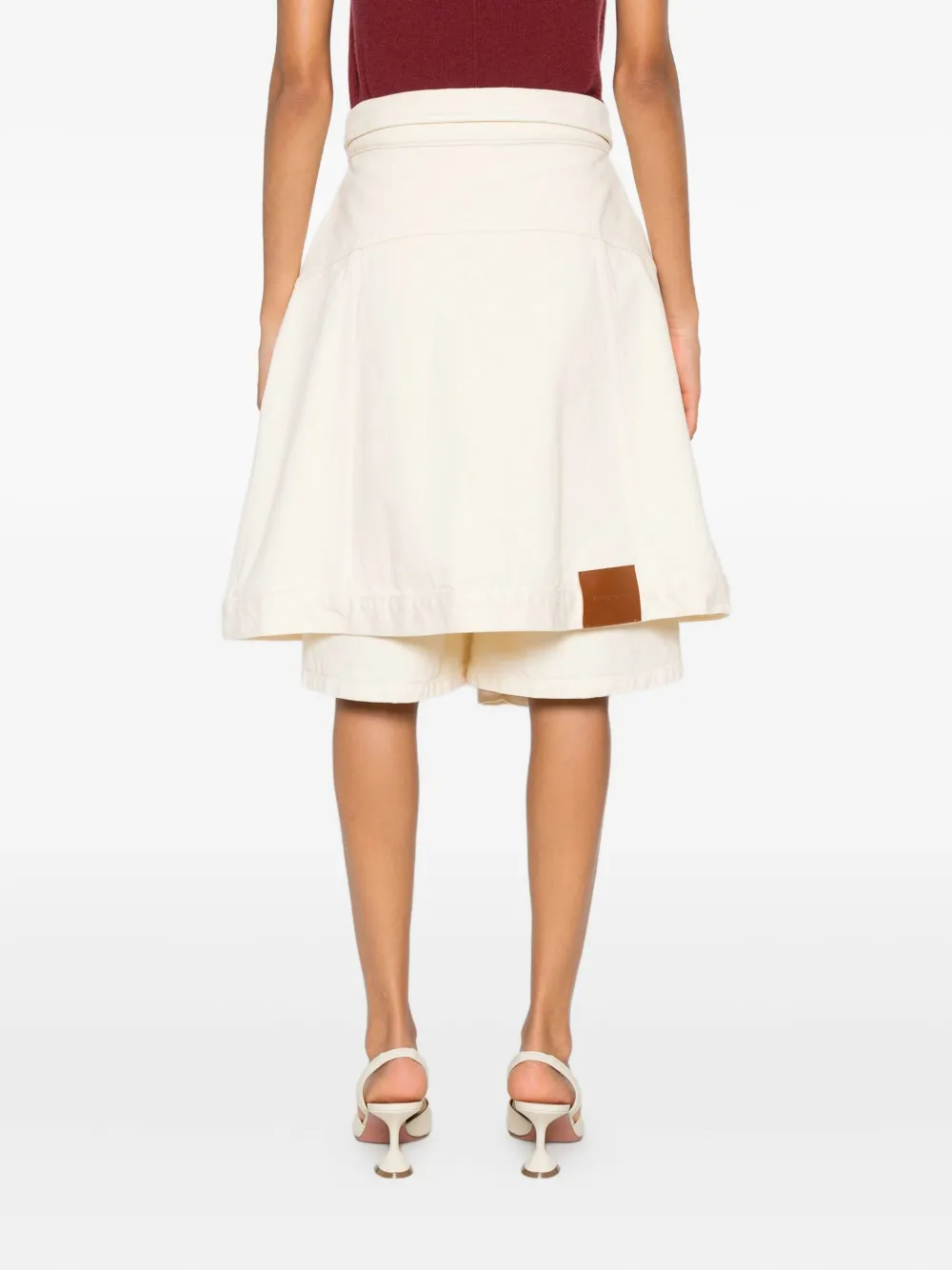 Viktor & Rolf Shorts met gedrapeerd detail Beige