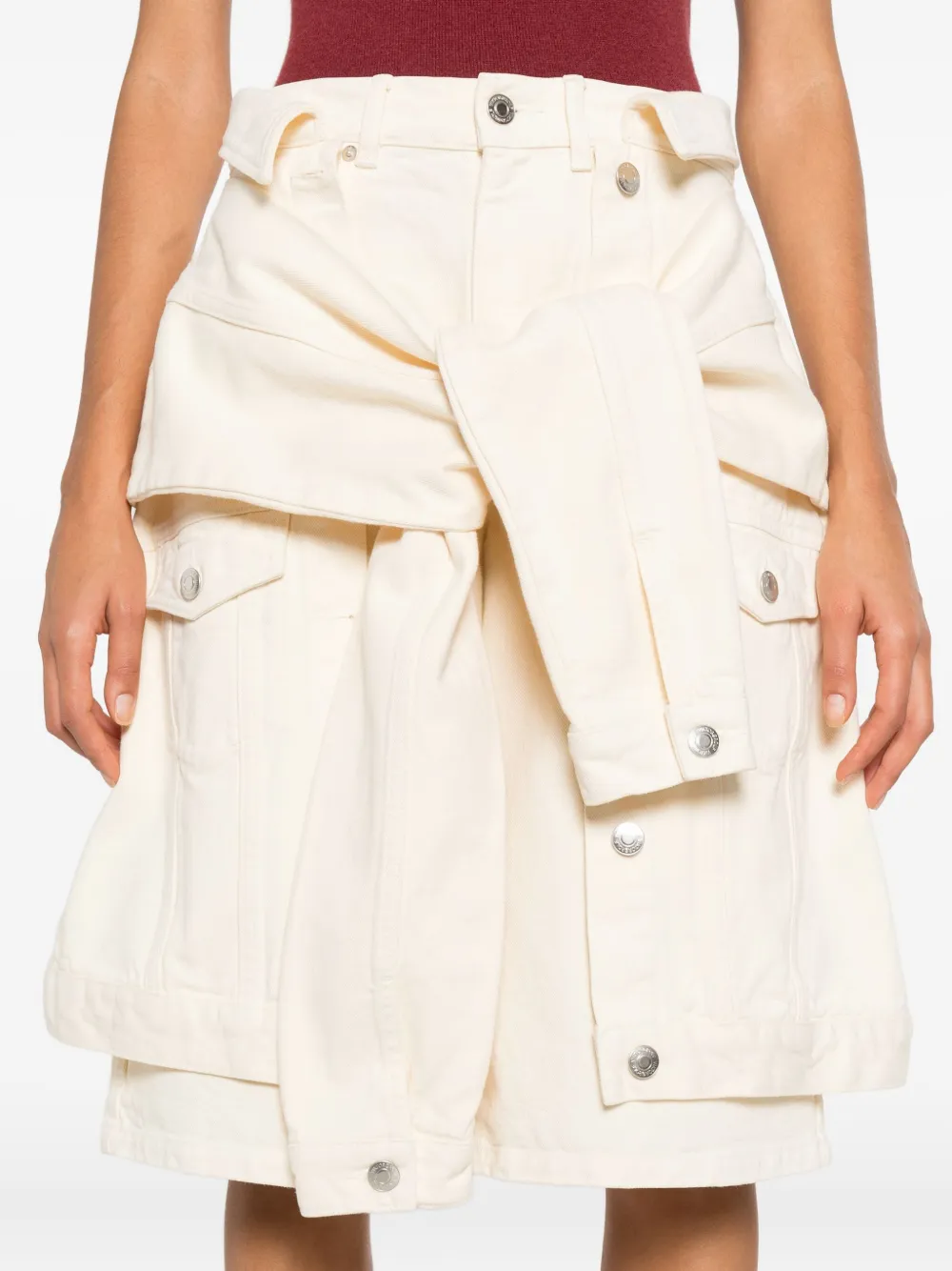 Viktor & Rolf Shorts met gedrapeerd detail Beige