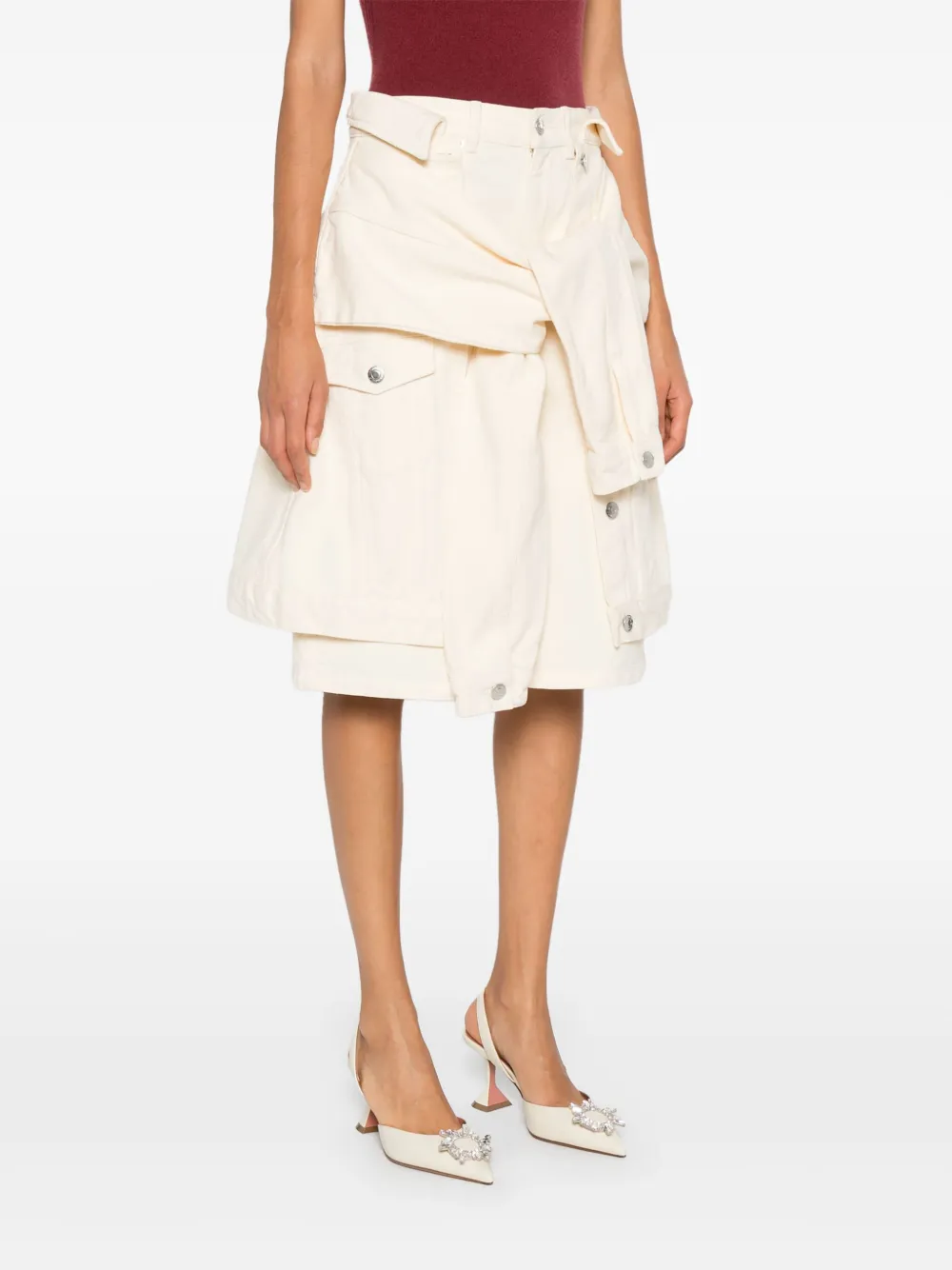 Viktor & Rolf Shorts met gedrapeerd detail Beige