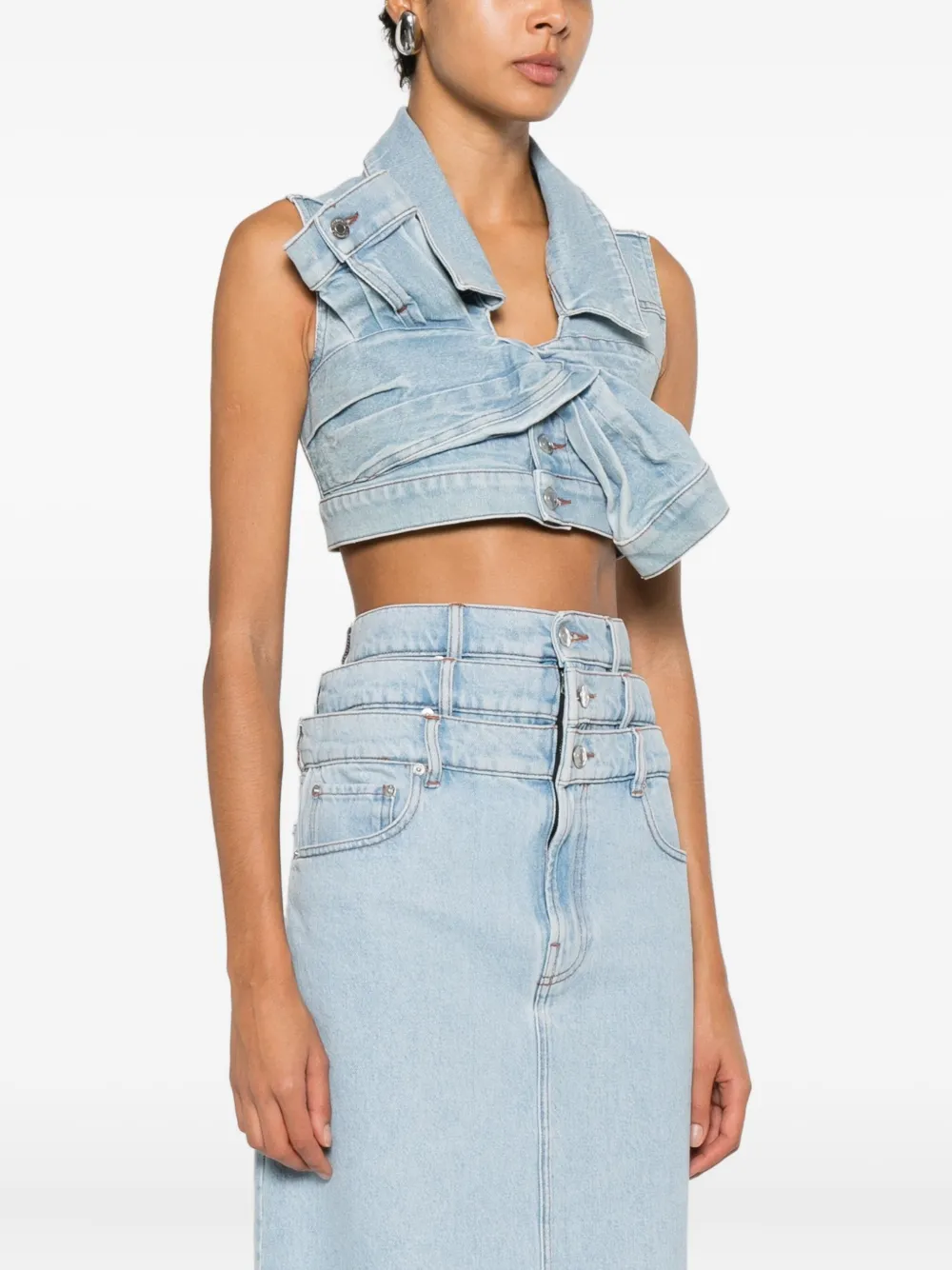 Viktor & Rolf Vest met strikdetail Blauw