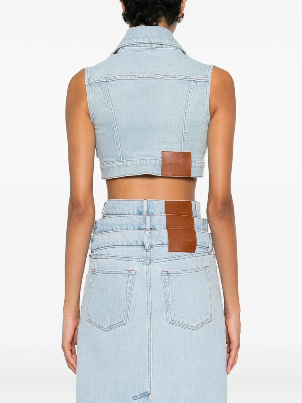Viktor & Rolf Vest met strikdetail Blauw