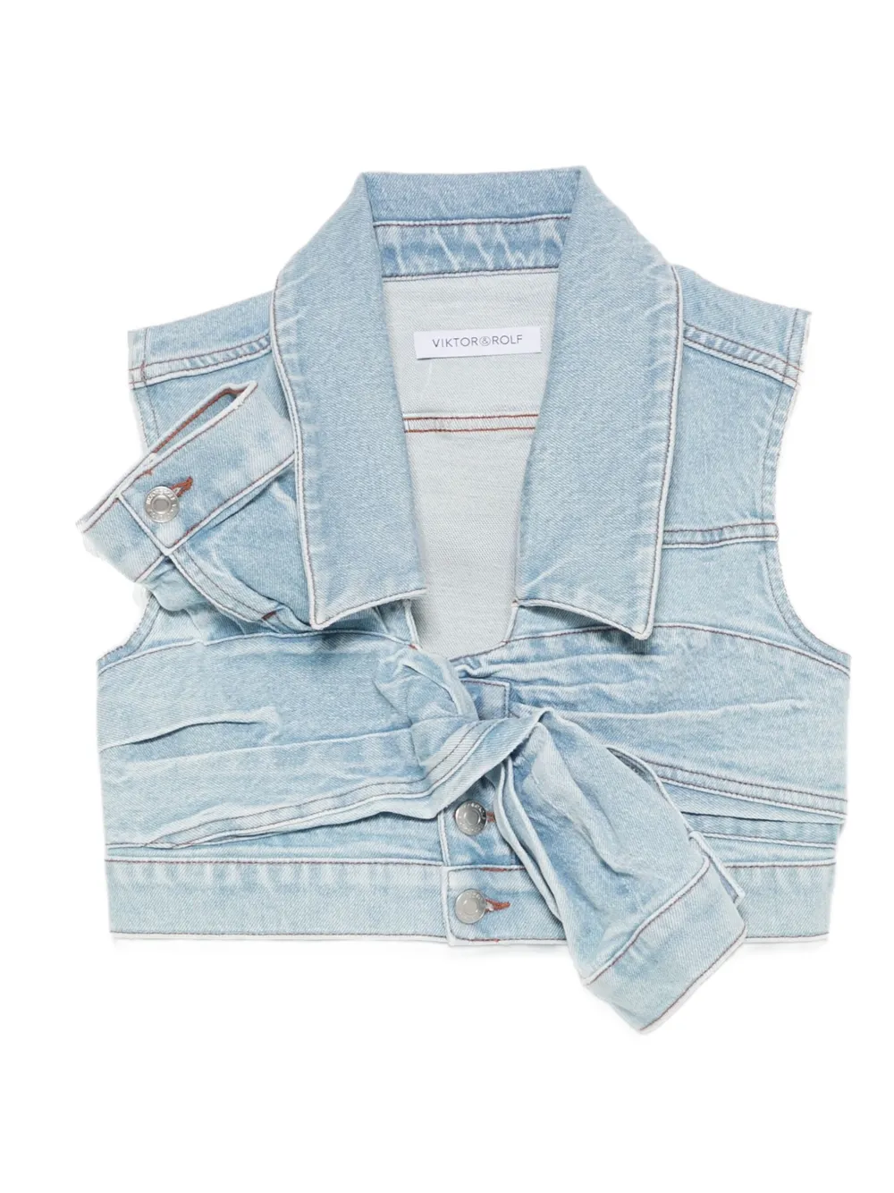 Viktor & Rolf Gilet con nodo - Blu