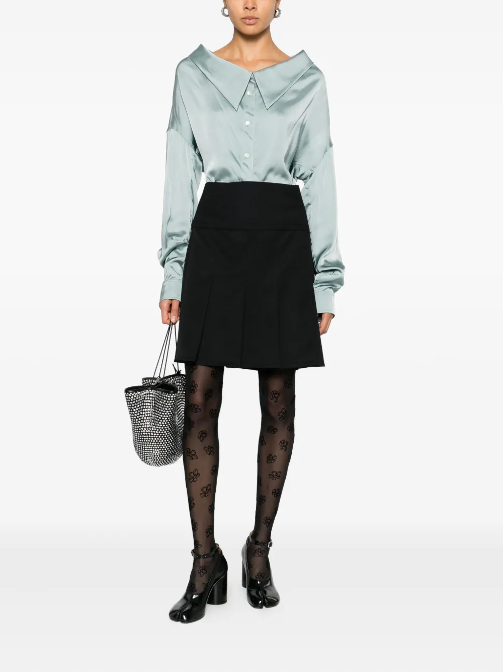 Viktor & Rolf Satijnen blouse Blauw
