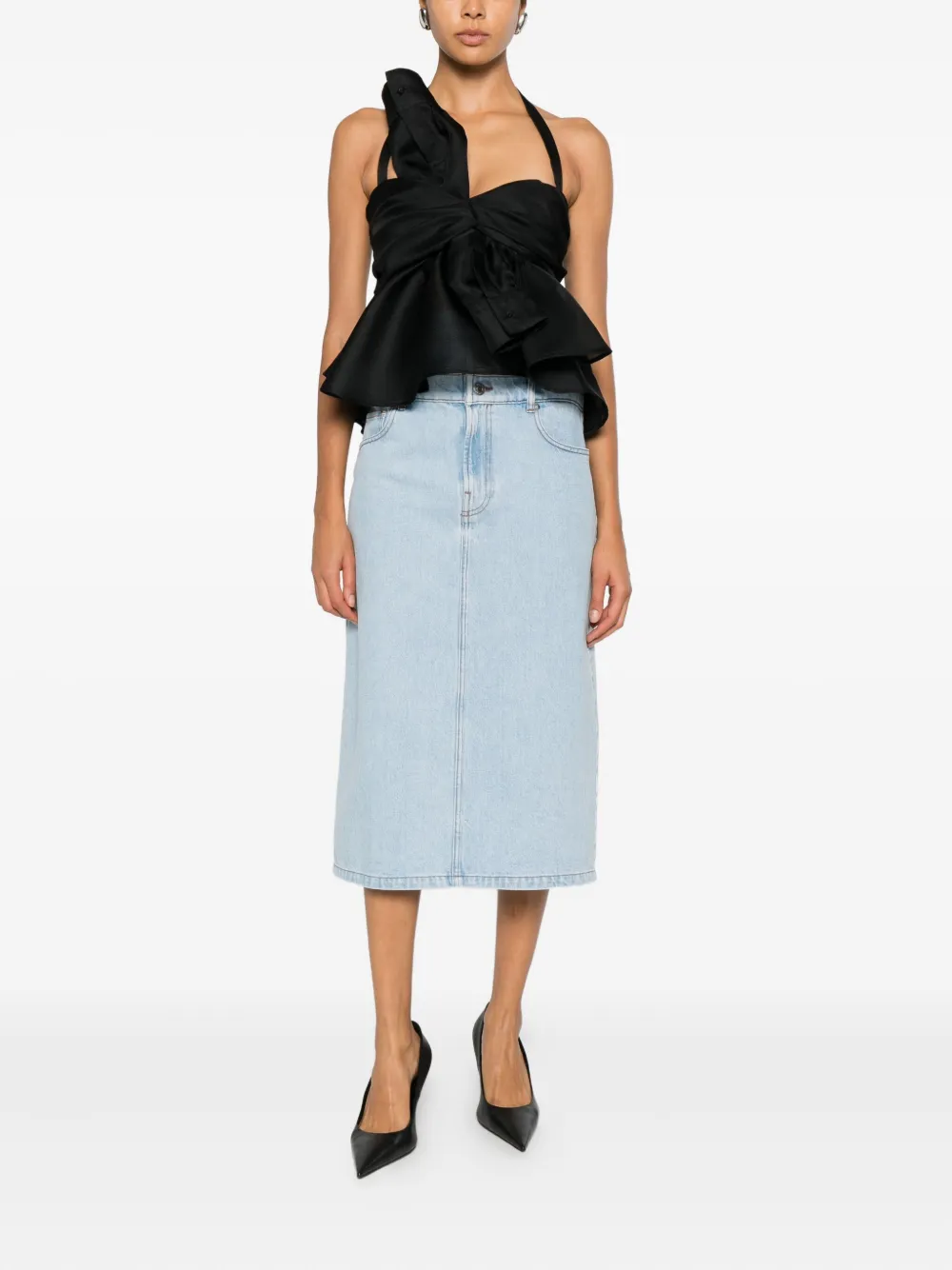 Viktor & Rolf Top met strik Zwart
